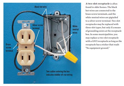 can you ground an outlet to a metal box|changing non grounded outlet to.